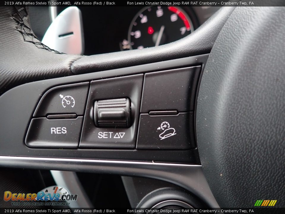 2019 Alfa Romeo Stelvio Ti Sport AWD Alfa Rosso (Red) / Black Photo #23