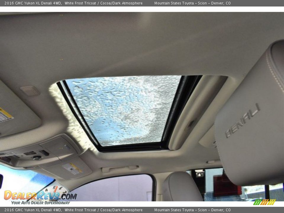2016 GMC Yukon XL Denali 4WD White Frost Tricoat / Cocoa/Dark Atmosphere Photo #14