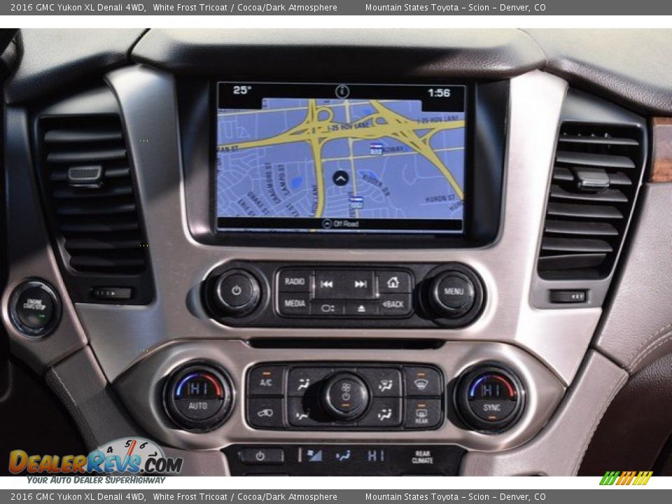 2016 GMC Yukon XL Denali 4WD White Frost Tricoat / Cocoa/Dark Atmosphere Photo #15