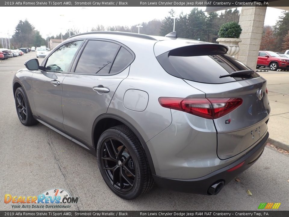2019 Alfa Romeo Stelvio Ti Sport AWD Stromboli Gray Metallic / Black Photo #3