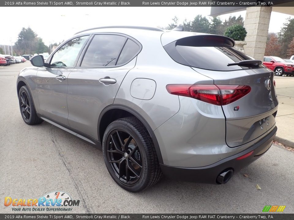 2019 Alfa Romeo Stelvio Ti Sport AWD Stromboli Gray Metallic / Black Photo #4