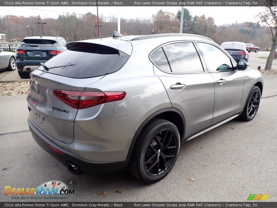 2019 Alfa Romeo Stelvio Ti Sport AWD Stromboli Gray Metallic / Black Photo #6