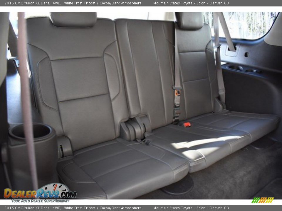 2016 GMC Yukon XL Denali 4WD White Frost Tricoat / Cocoa/Dark Atmosphere Photo #25