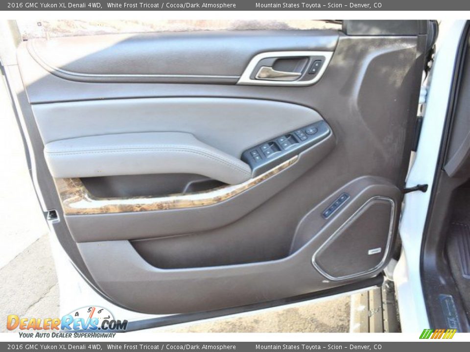 2016 GMC Yukon XL Denali 4WD White Frost Tricoat / Cocoa/Dark Atmosphere Photo #27
