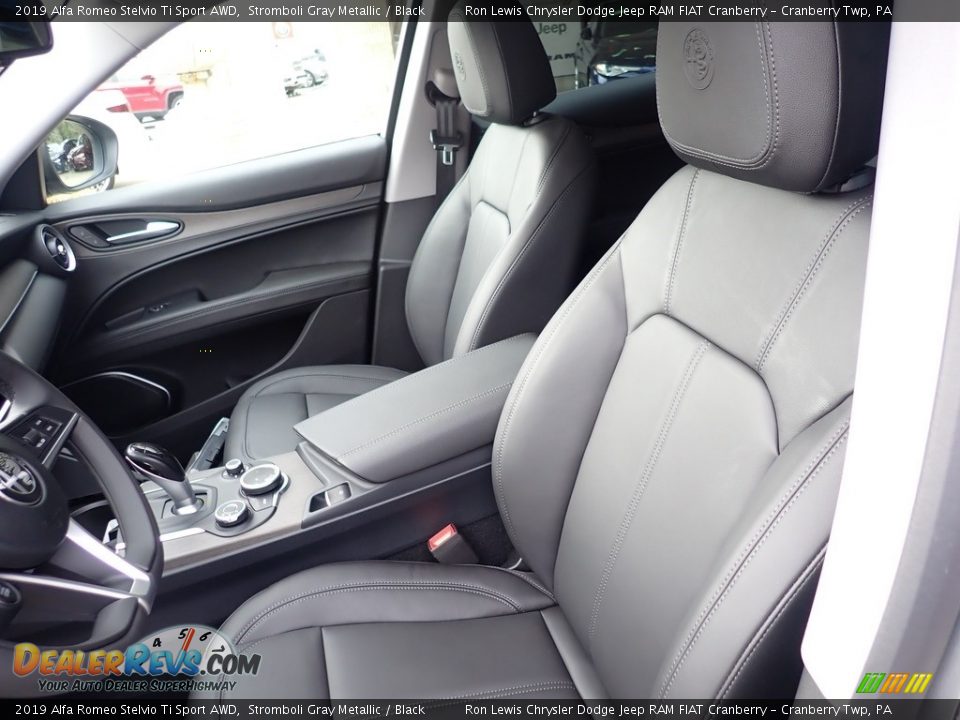 2019 Alfa Romeo Stelvio Ti Sport AWD Stromboli Gray Metallic / Black Photo #15
