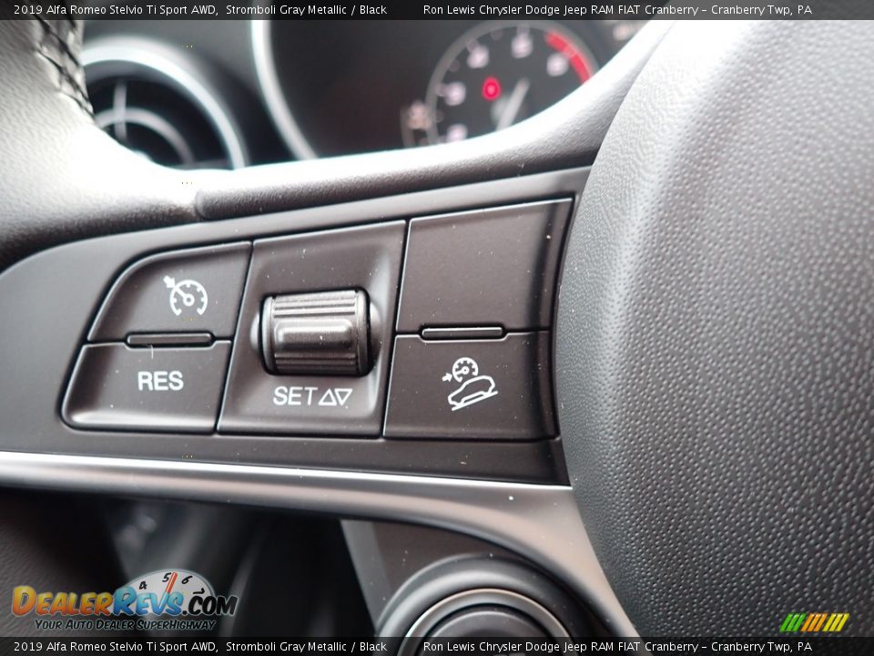 2019 Alfa Romeo Stelvio Ti Sport AWD Stromboli Gray Metallic / Black Photo #20