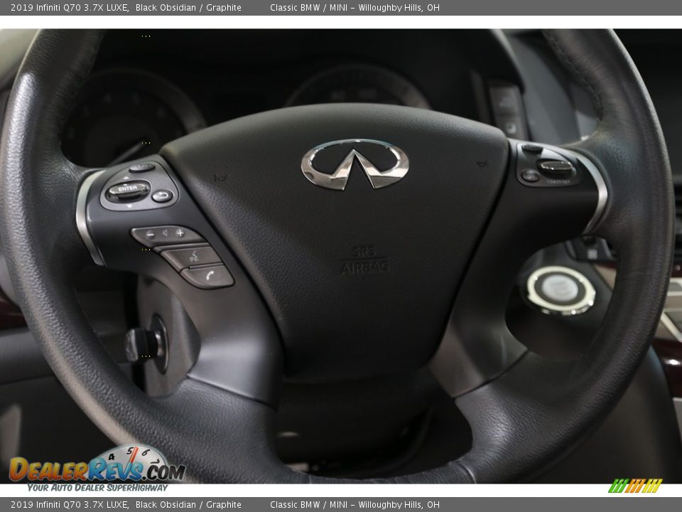 2019 Infiniti Q70 3.7X LUXE Steering Wheel Photo #7