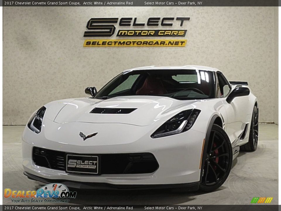 2017 Chevrolet Corvette Grand Sport Coupe Arctic White / Adrenaline Red Photo #1