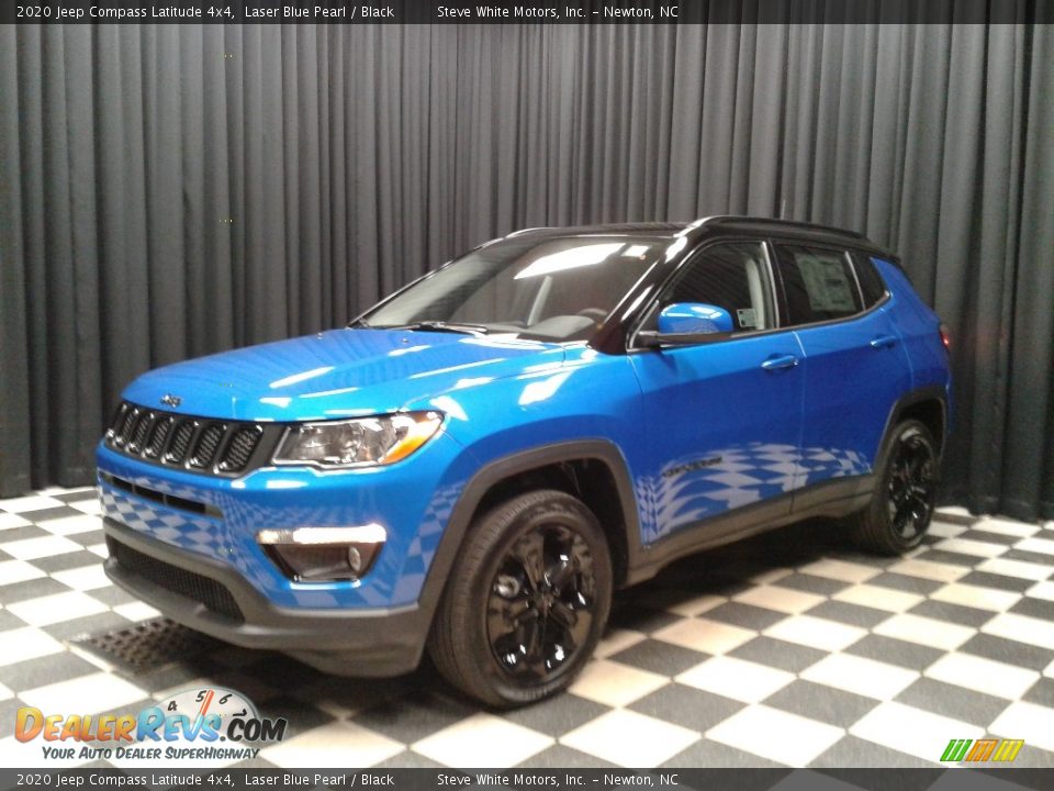 2020 Jeep Compass Latitude 4x4 Laser Blue Pearl / Black Photo #2