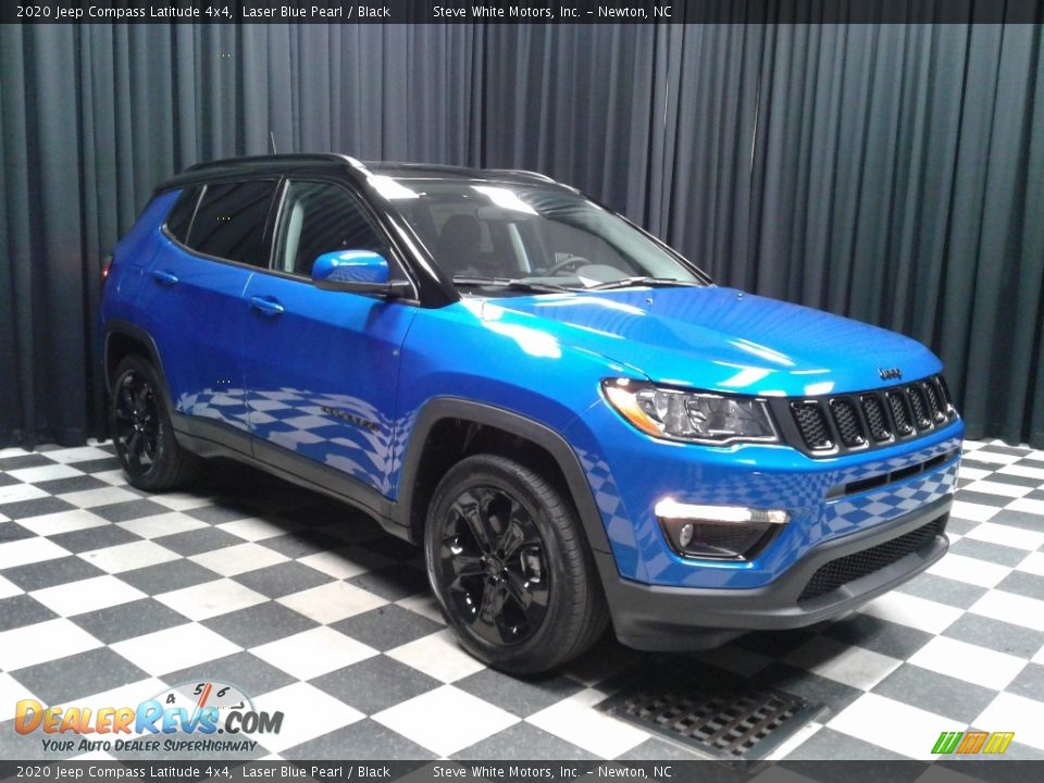 2020 Jeep Compass Latitude 4x4 Laser Blue Pearl / Black Photo #4