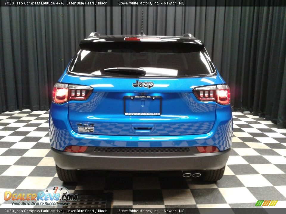 2020 Jeep Compass Latitude 4x4 Laser Blue Pearl / Black Photo #7