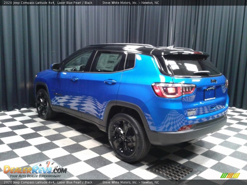 2020 Jeep Compass Latitude 4x4 Laser Blue Pearl / Black Photo #8