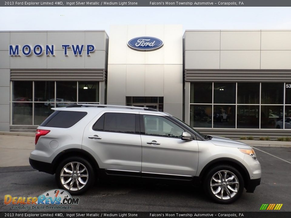 2013 Ford Explorer Limited 4WD Ingot Silver Metallic / Medium Light Stone Photo #1