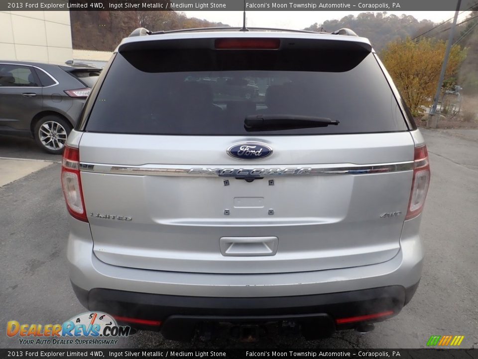 2013 Ford Explorer Limited 4WD Ingot Silver Metallic / Medium Light Stone Photo #3