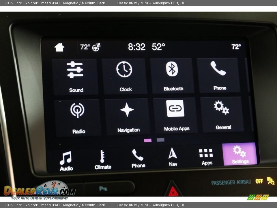 2019 Ford Explorer Limited 4WD Magnetic / Medium Black Photo #14