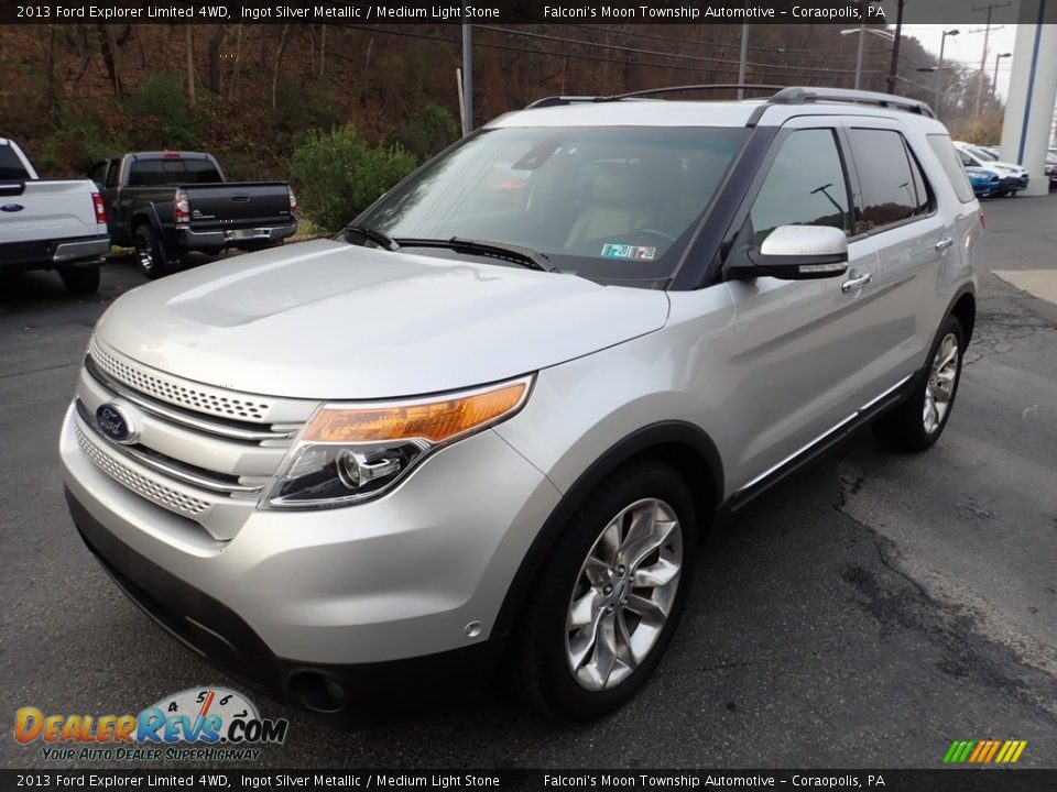 2013 Ford Explorer Limited 4WD Ingot Silver Metallic / Medium Light Stone Photo #6