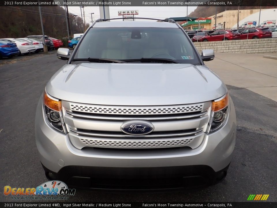 2013 Ford Explorer Limited 4WD Ingot Silver Metallic / Medium Light Stone Photo #7