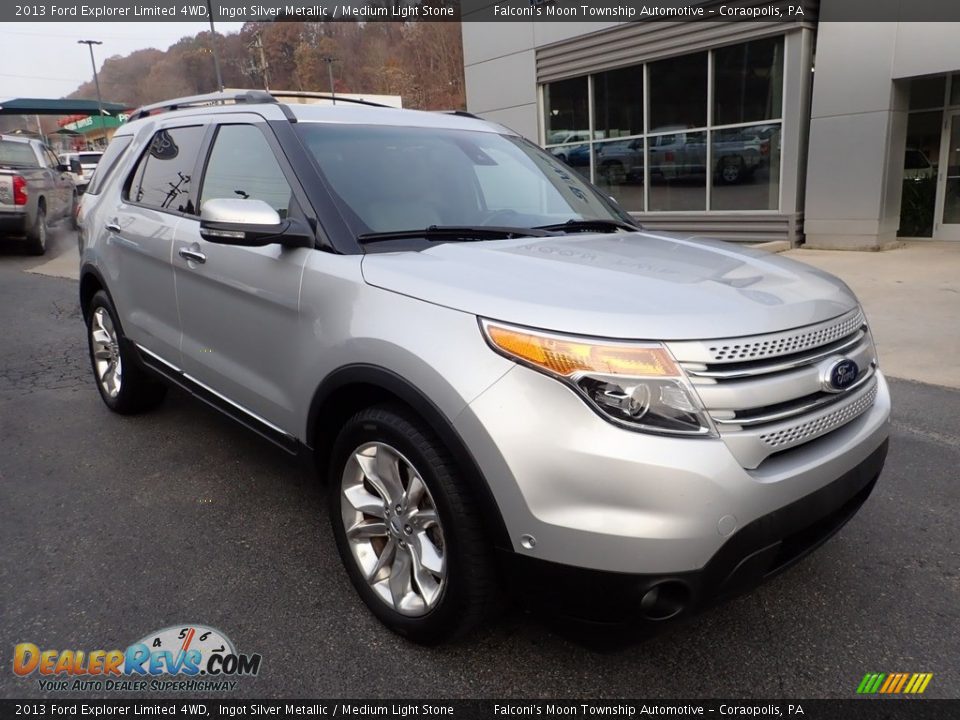 2013 Ford Explorer Limited 4WD Ingot Silver Metallic / Medium Light Stone Photo #8