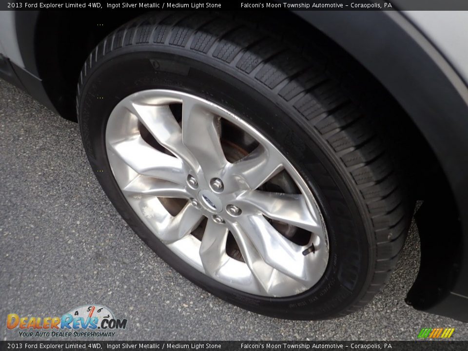 2013 Ford Explorer Limited 4WD Ingot Silver Metallic / Medium Light Stone Photo #9