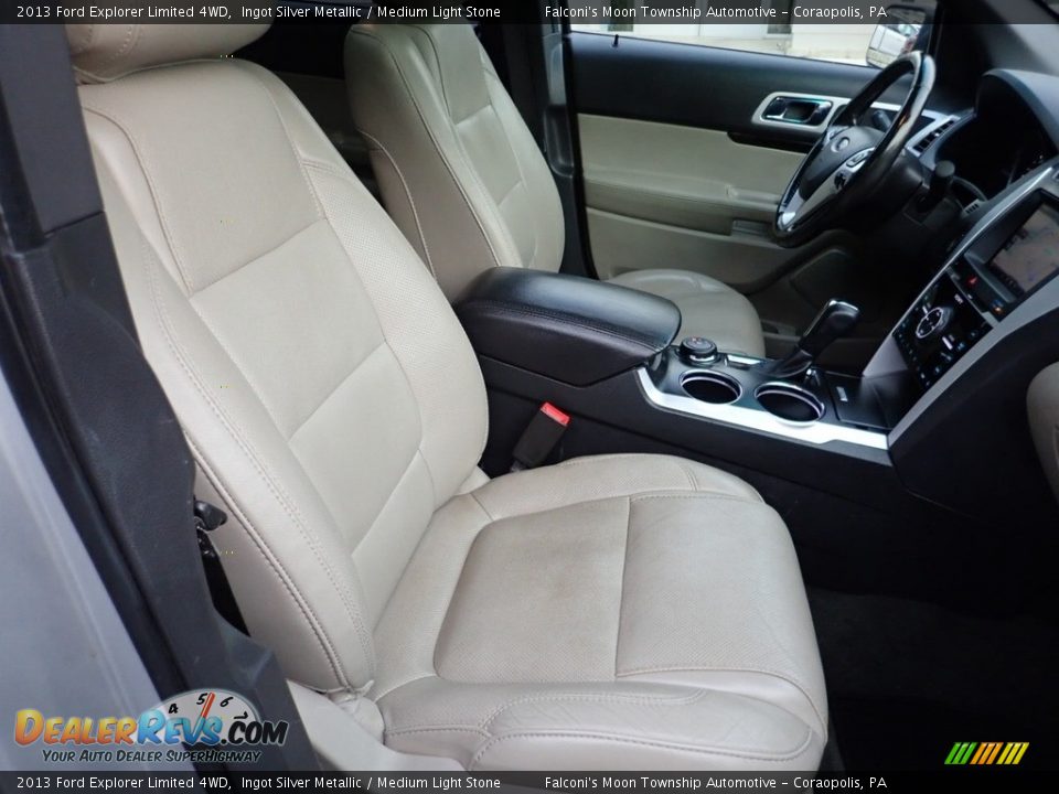 2013 Ford Explorer Limited 4WD Ingot Silver Metallic / Medium Light Stone Photo #11