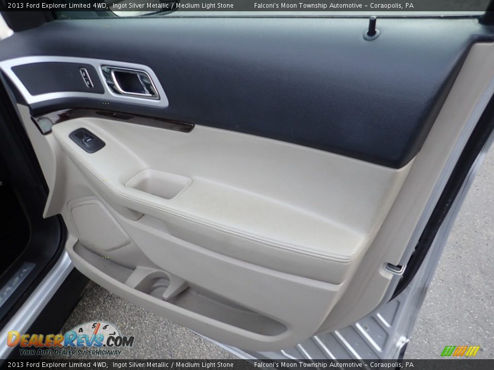 2013 Ford Explorer Limited 4WD Ingot Silver Metallic / Medium Light Stone Photo #13