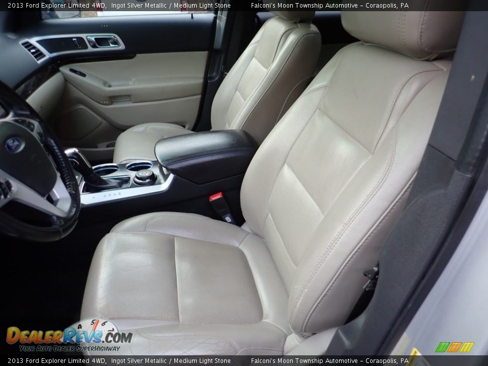 2013 Ford Explorer Limited 4WD Ingot Silver Metallic / Medium Light Stone Photo #15