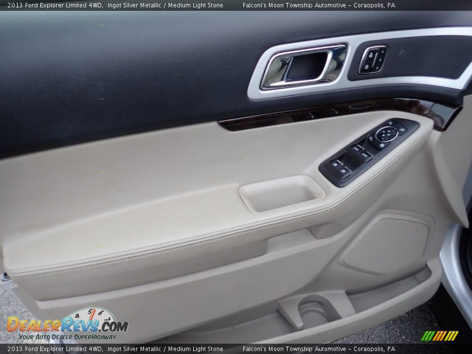 2013 Ford Explorer Limited 4WD Ingot Silver Metallic / Medium Light Stone Photo #18
