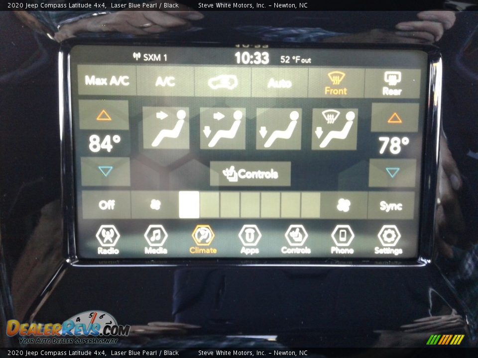 2020 Jeep Compass Latitude 4x4 Laser Blue Pearl / Black Photo #23