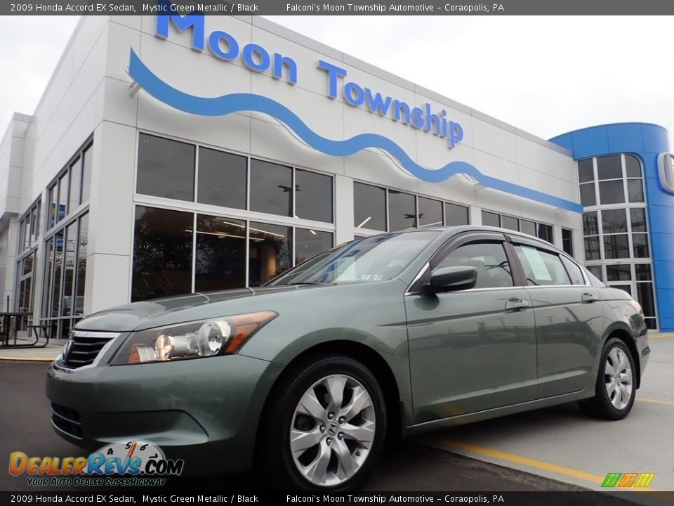 2009 Honda Accord EX Sedan Mystic Green Metallic / Black Photo #1