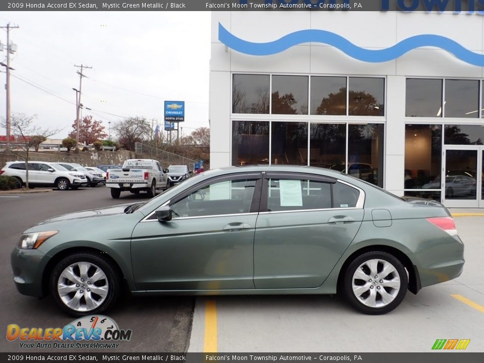 2009 Honda Accord EX Sedan Mystic Green Metallic / Black Photo #2