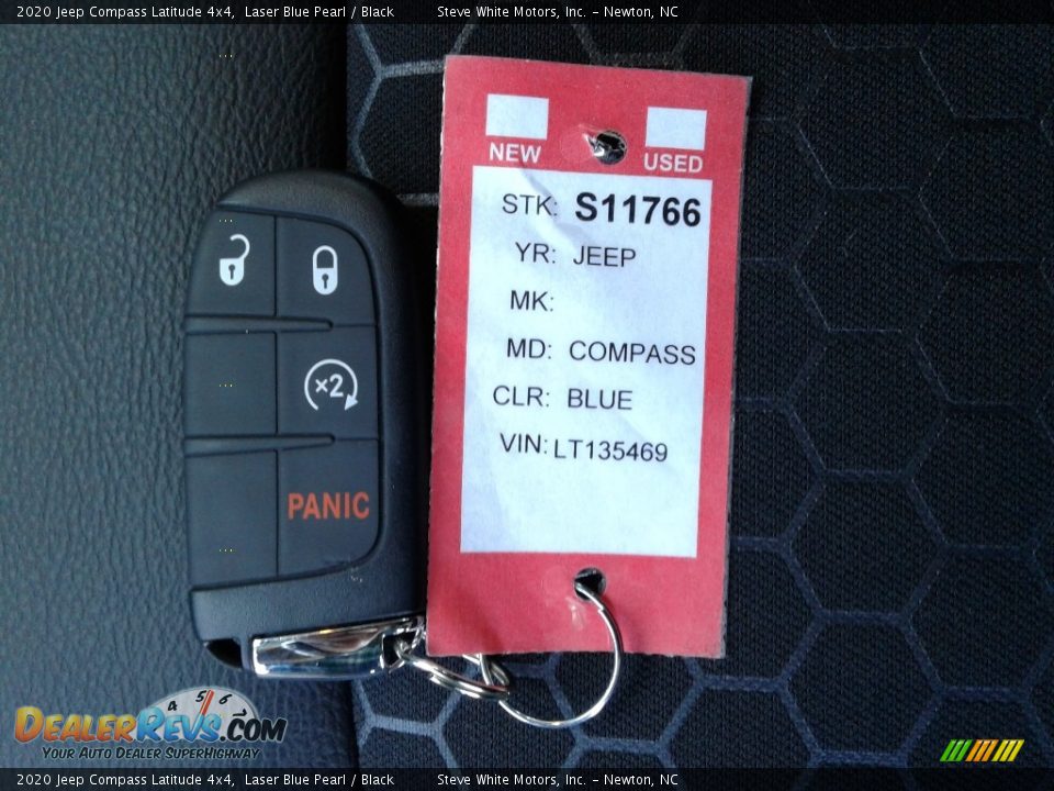 2020 Jeep Compass Latitude 4x4 Laser Blue Pearl / Black Photo #32