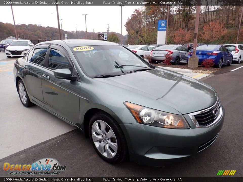 2009 Honda Accord EX Sedan Mystic Green Metallic / Black Photo #7