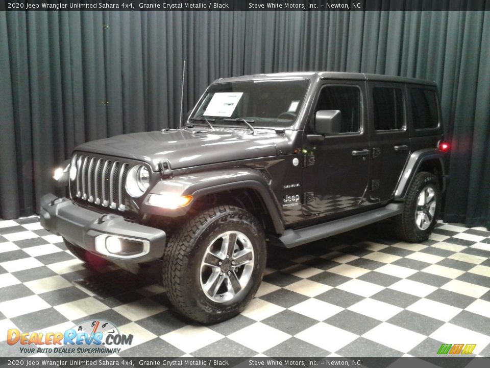 2020 Jeep Wrangler Unlimited Sahara 4x4 Granite Crystal Metallic / Black Photo #2