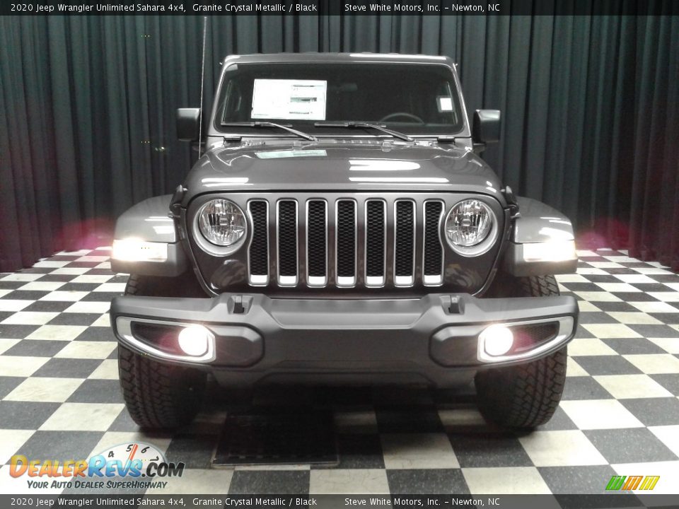 2020 Jeep Wrangler Unlimited Sahara 4x4 Granite Crystal Metallic / Black Photo #3