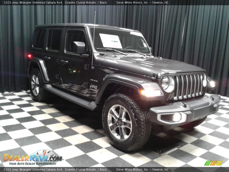 2020 Jeep Wrangler Unlimited Sahara 4x4 Granite Crystal Metallic / Black Photo #4