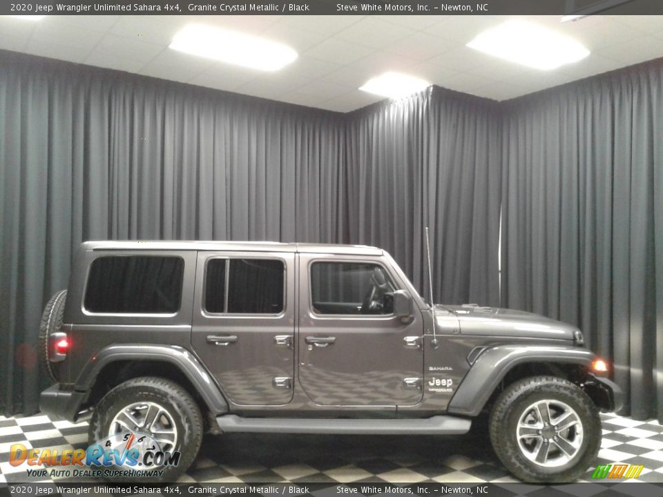 2020 Jeep Wrangler Unlimited Sahara 4x4 Granite Crystal Metallic / Black Photo #5