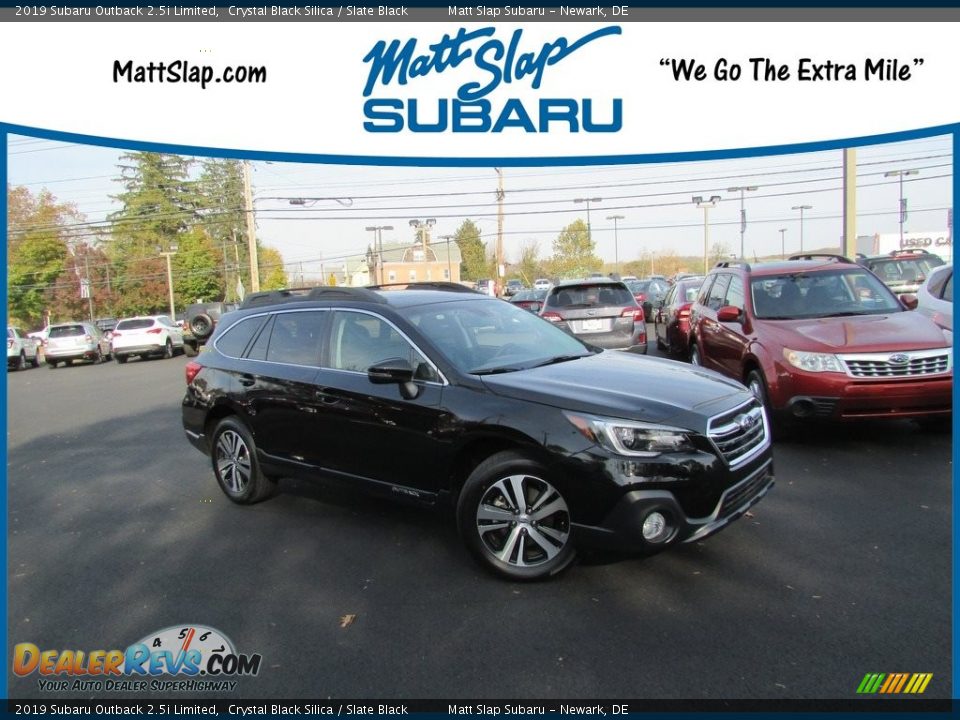 2019 Subaru Outback 2.5i Limited Crystal Black Silica / Slate Black Photo #1