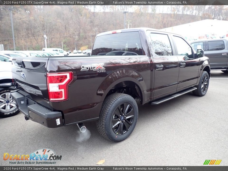 2020 Ford F150 STX SuperCrew 4x4 Magma Red / Medium Earth Gray Photo #2