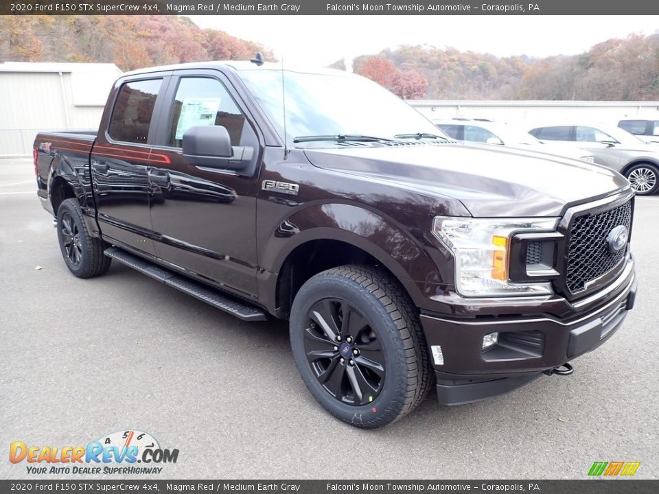 2020 Ford F150 STX SuperCrew 4x4 Magma Red / Medium Earth Gray Photo #3