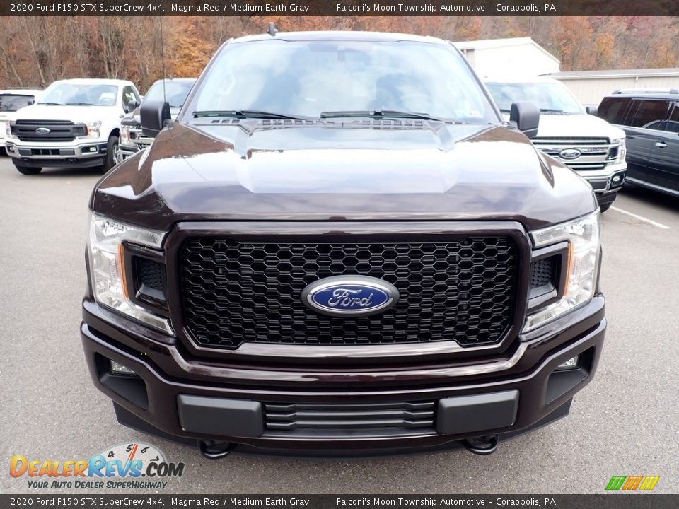 2020 Ford F150 STX SuperCrew 4x4 Magma Red / Medium Earth Gray Photo #4