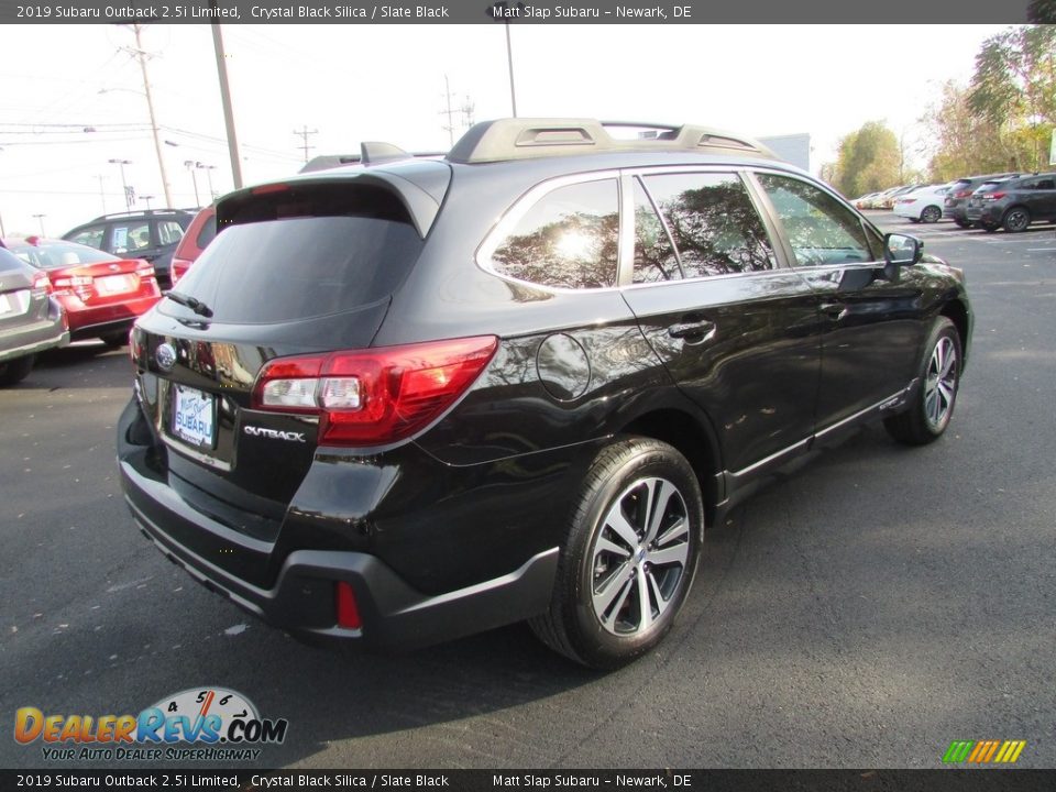 2019 Subaru Outback 2.5i Limited Crystal Black Silica / Slate Black Photo #6