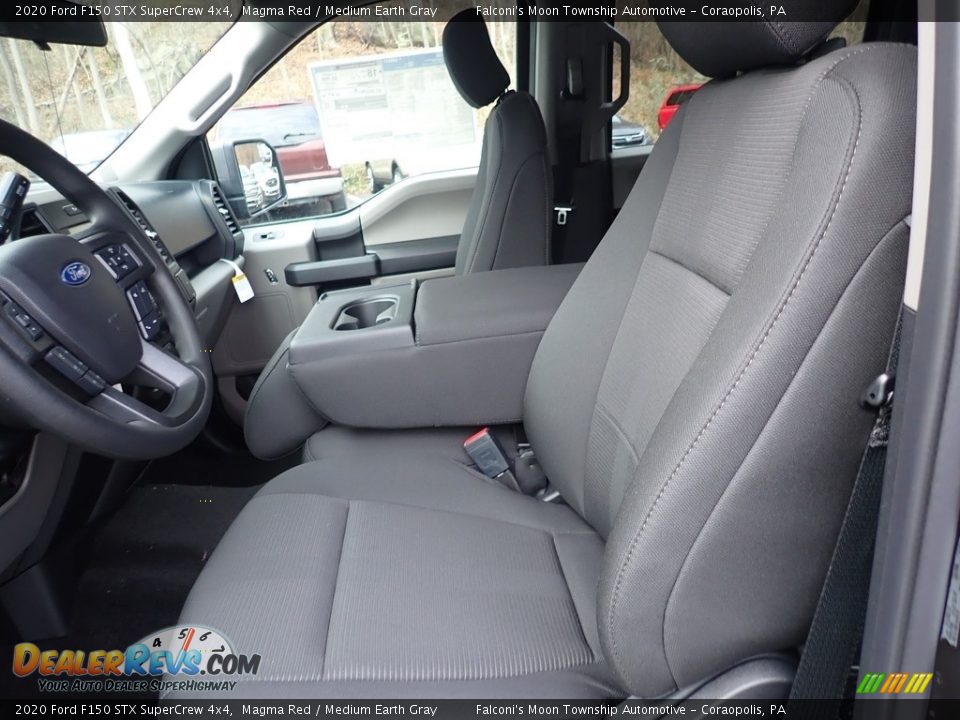 2020 Ford F150 STX SuperCrew 4x4 Magma Red / Medium Earth Gray Photo #9