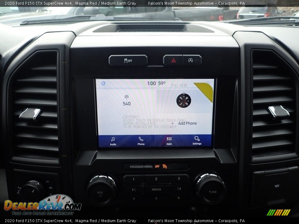 2020 Ford F150 STX SuperCrew 4x4 Magma Red / Medium Earth Gray Photo #12