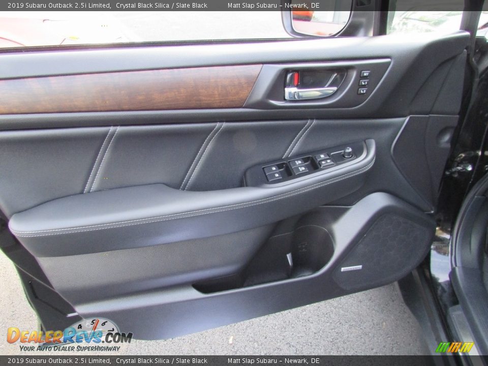 2019 Subaru Outback 2.5i Limited Crystal Black Silica / Slate Black Photo #14