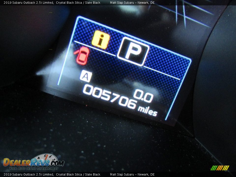 2019 Subaru Outback 2.5i Limited Crystal Black Silica / Slate Black Photo #29