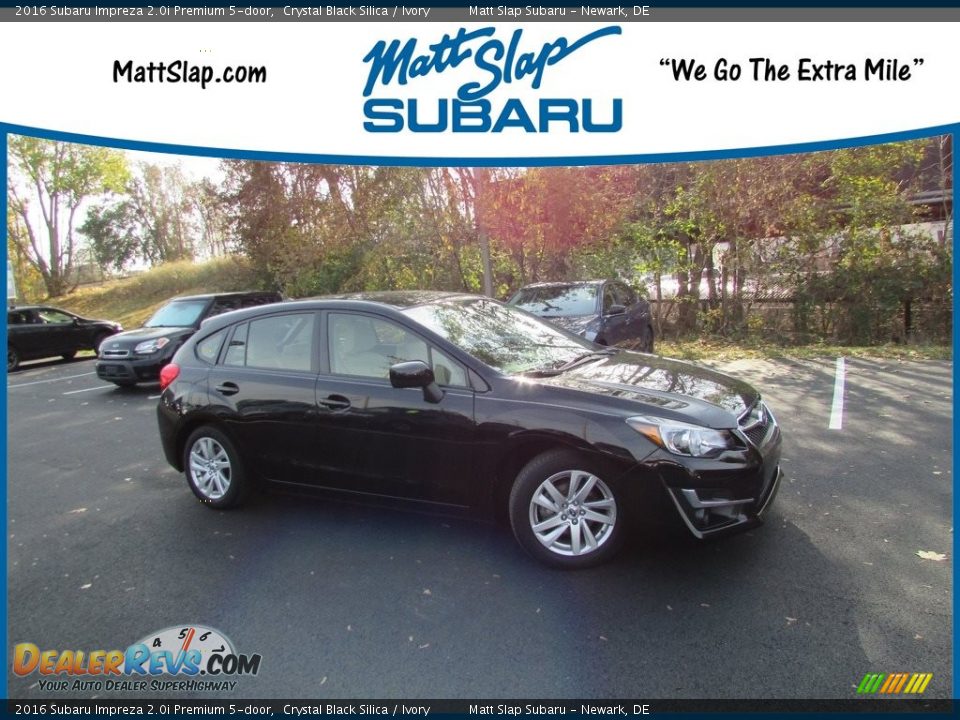 2016 Subaru Impreza 2.0i Premium 5-door Crystal Black Silica / Ivory Photo #1