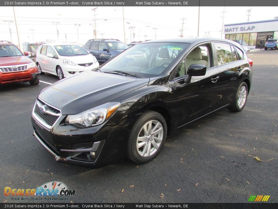 2016 Subaru Impreza 2.0i Premium 5-door Crystal Black Silica / Ivory Photo #2