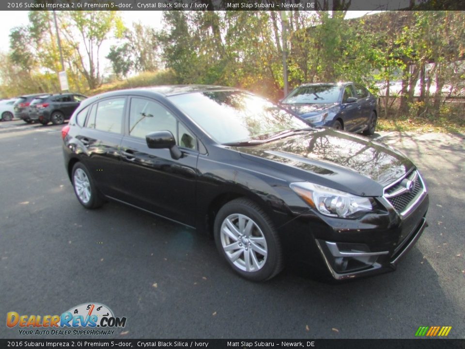 2016 Subaru Impreza 2.0i Premium 5-door Crystal Black Silica / Ivory Photo #4