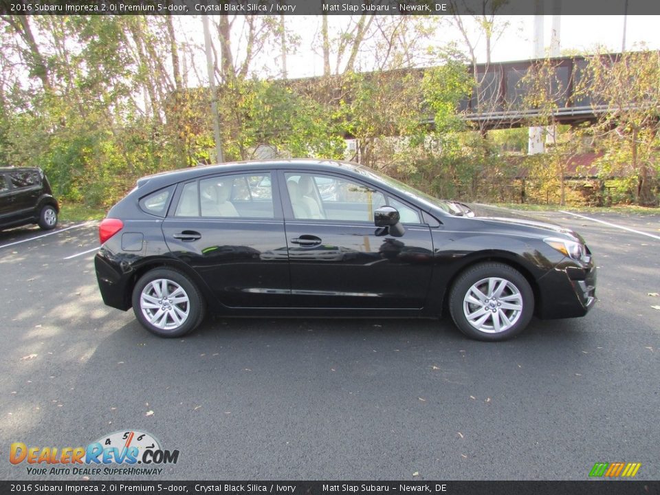 2016 Subaru Impreza 2.0i Premium 5-door Crystal Black Silica / Ivory Photo #5