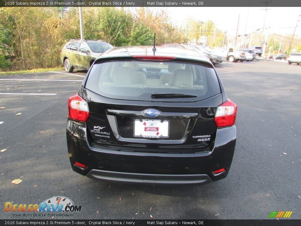 2016 Subaru Impreza 2.0i Premium 5-door Crystal Black Silica / Ivory Photo #7